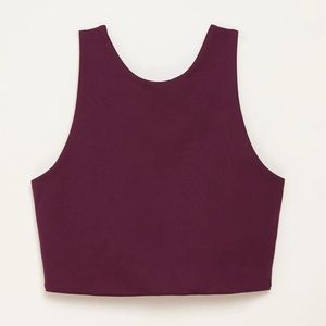 NWOT Girlfriend Collective Plum Dylan Bra